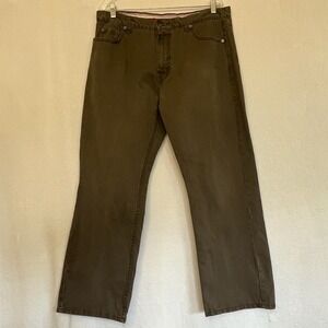 Dockers Mens Classic Fit Chino Cotton Pants W36 L30 36x30 Khaki Olive Green